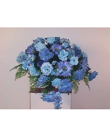 Blue Silk Foot piece